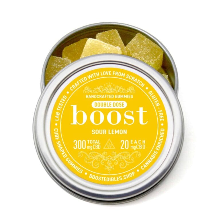 Boost Edibles - Sour Lemon CBD 300mg