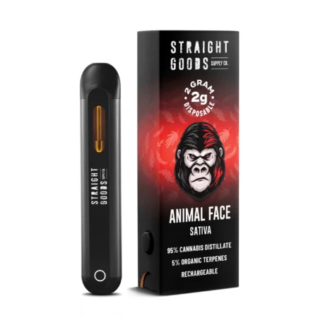 Straight Goods Disposable Pen 2g - Animal Face