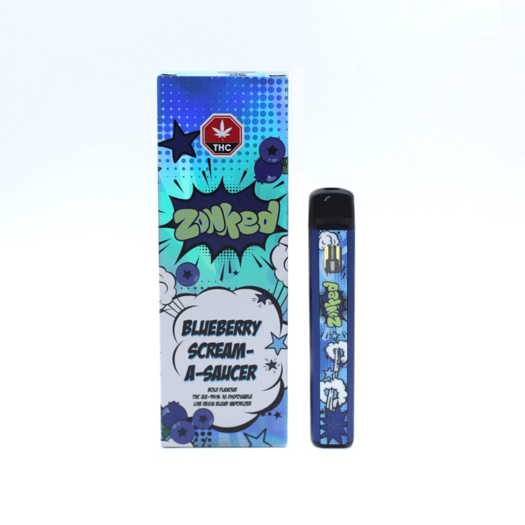 Zonked Disposable Pen (1g) - Blueberry Scream-A-Saucer