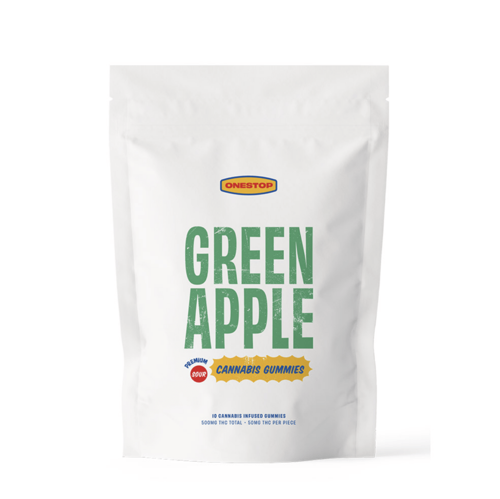 OneStop - Sour Green Apple Gummies 500mg
