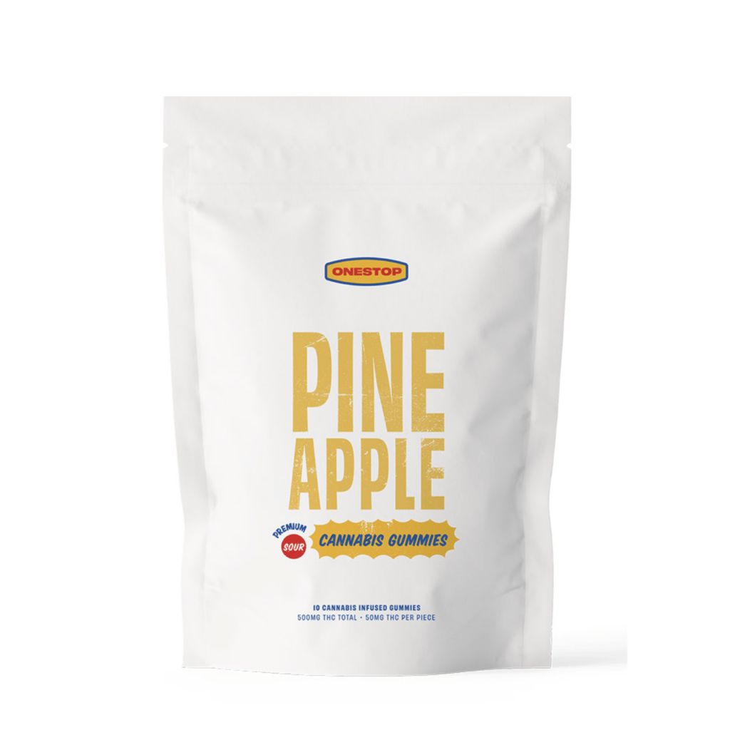 OneStop - Sour Pineapple Gummies 500mg