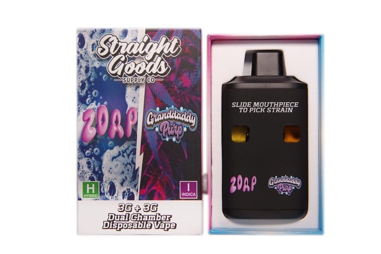 Straight Goods Dual Chamber Pen (6g) - Zoap + Grand Daddy Purple