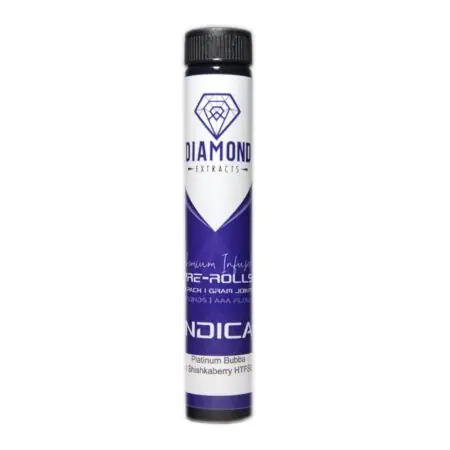 Diamond Concentrates - Platinum Bubba x Shishkaberry HTFSE Pre-Rolls (3 Pack)