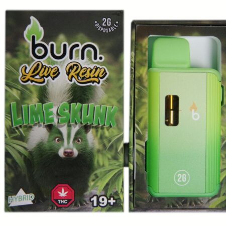 Burn Disposable Pen 2g (Live Resin) – Lime Skunk