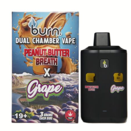 Burn Dual Chamber Pen 6g – Peanut Butter Breath (H) + Grape (H)