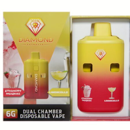Diamond Concentrates Dual Chamber Pen (6g) – Strawberry Milkshake + Limoncello