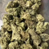 A close-up, professional shot of dried cannabis buds, showcasing their intricate texture and varying shades of green, ideal for product listings.