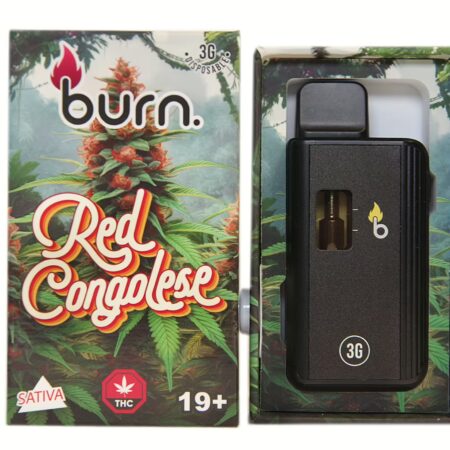 Burn Disposable Pen 3g – Red Congolese