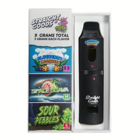 Straight Goods Triple Chamber Pen (9g) – Blueberry Cookies + Sauce Guava + Sour Pebbles