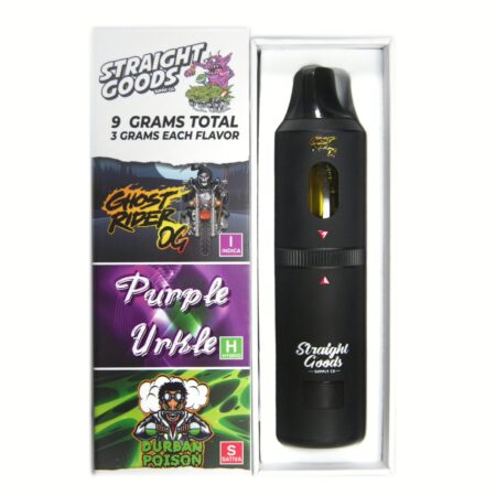 Straight Goods Triple Chamber Pen (9g) – Ghost Rider OG + Purple Urkle + Durban Poison