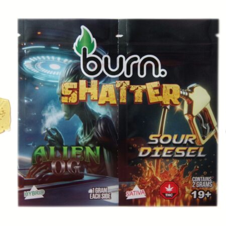 Burn Shatter 2 Grams – Alien OG + Sour Diesel