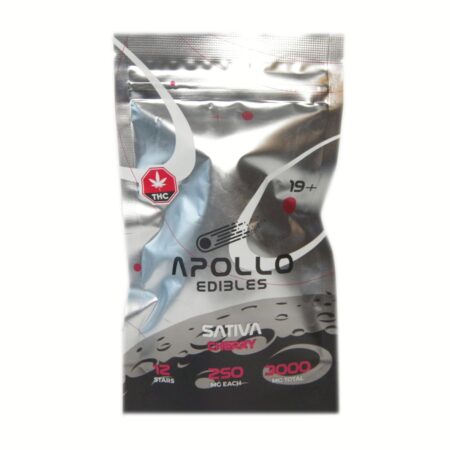 Apollo Edibles – Cherry Shooting Stars 3000mg (Sativa)