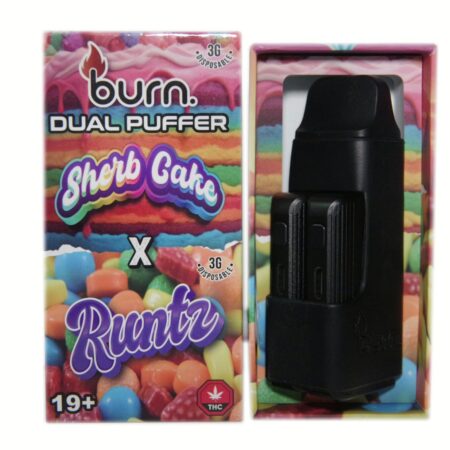 Burn Dual Puffer Pen – Sherb Cake 3g (H) + Runtz 3g (H)