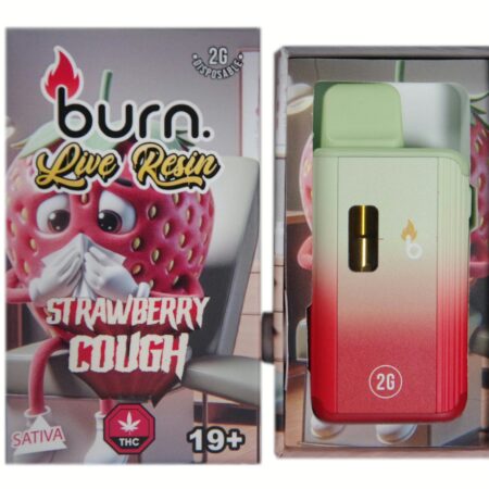 Burn Disposable Pen 2g (Live Resin) – Strawberry Cough