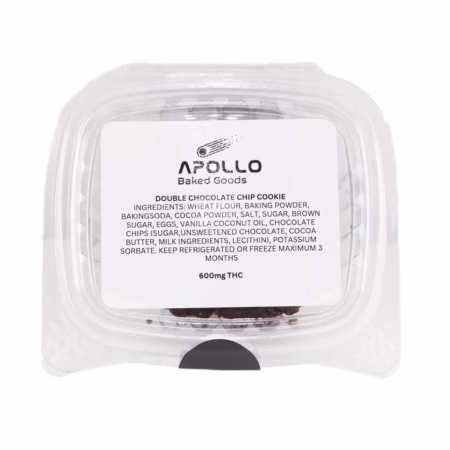 Apollo Baked Goods - Double Chocolate Chip Cookies 600mg