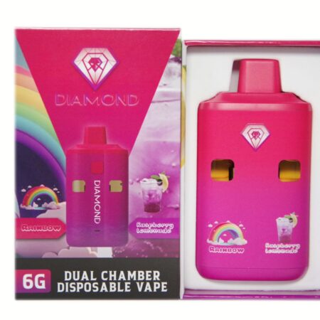 Diamond Concentrates Dual Chamber Pen (6g) – Rainbow + Raspberry Lemonade