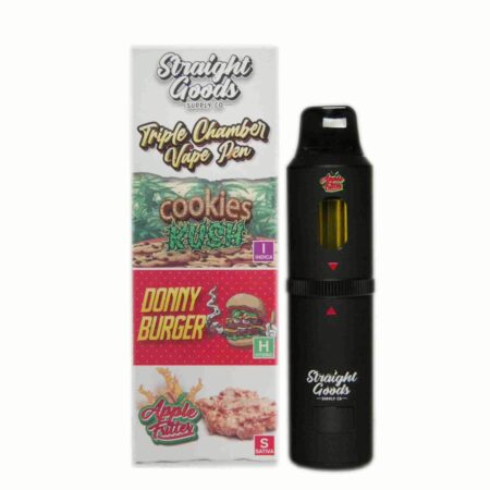 Straight Goods Triple Chamber Pen (9g) – Cookies Kush + Donny Burger + Apple Fritter