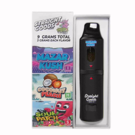 Straight Goods Triple Chamber Pen (9g) - Mazar Kush + Sour Patch Kids + Coconut Peach