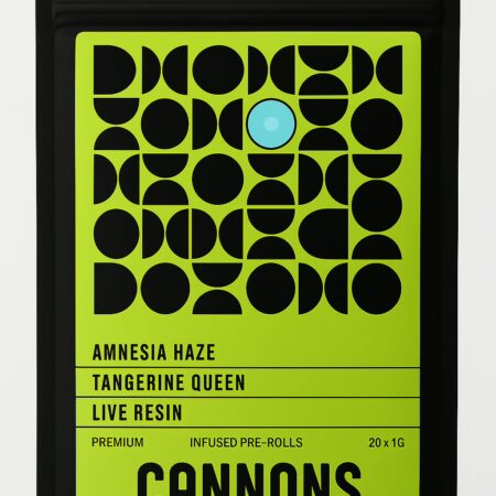 Cannons - Amnesia Haze x Tangerine Queen Live Resin 20 Pack Pre-Roll