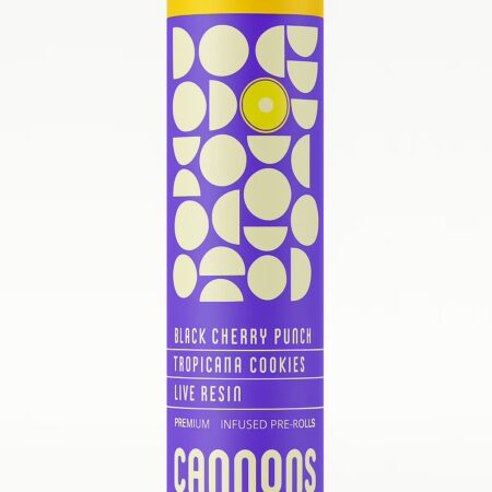 Cannons – Black Cherry Punch x Tropicana Cookies Live Resin 2 Pack Pre-Roll (Hybrid)