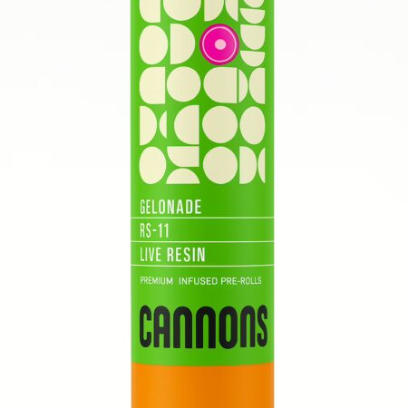 Cannons – Gelonade x RS-11 Premium Live Resin 2 Pack Pre-Roll (Indica)