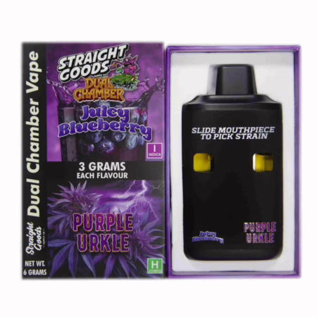 Straight Goods Dual Chamber Pen (6g) - Juicy Blueberry + Purple Urkle