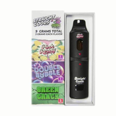 Straight Goods Triple Chamber Pen (9g) – Pink Rozay + Double Bubble + Green Crack