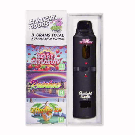 Straight Goods Triple Chamber Pen (9g) - Berry Explosion + Rainbow + Mango Ice