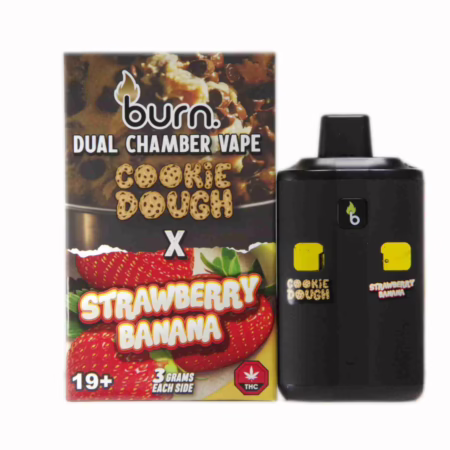 Burn Dual Chamber Pen 6g - Cookie Dough (H) + Strawberry Banana (H)