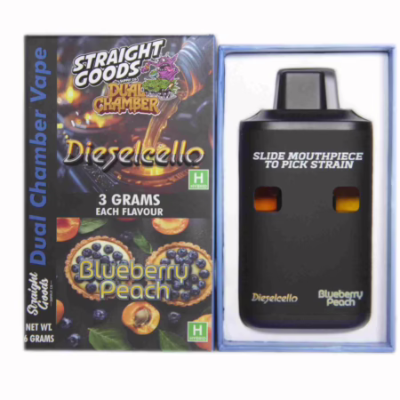 Straight Goods Dual Chamber Pen (6g) - Dieselcello + Blueberry Peach