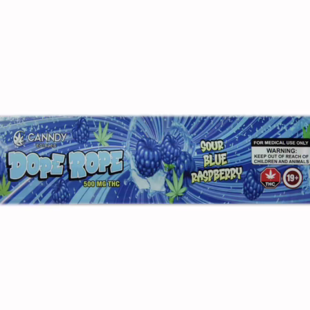 Canndy Edibles - Dope Rope Sour Blue Raspberry 500mg