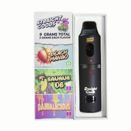 Straight Goods Triple Chamber Pen (9g) – Peach Mango + Banana OG + Dabbalicious