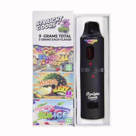 Straight Goods Triple Chamber Pen (9g) - Tropical Twist + Mango Blast + Raspberry Blueberry Sour Ice