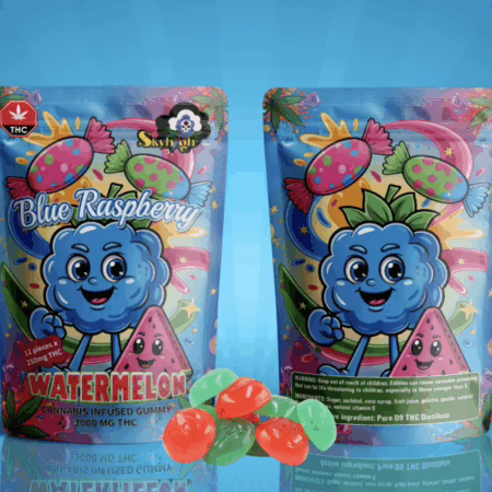 Sky High Edibles - Blue Raspberry + Watermelon 3000mg