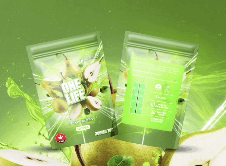 One Life - Pear Gummy 300mg (Sativa)