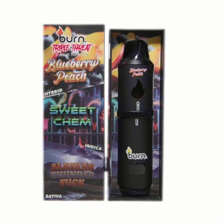 Burn Triple Threat Pen (9g) – Blueberry Peach + Sweet Chem + Alaskan Thunder Fuck