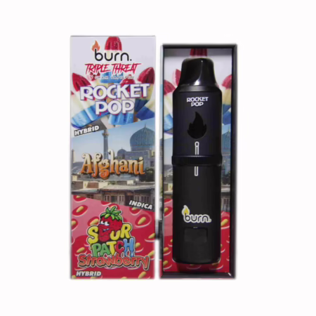 Burn Triple Threat Pen (9g) - Rocket Pop + Afghani + Sour Patch Strawberry