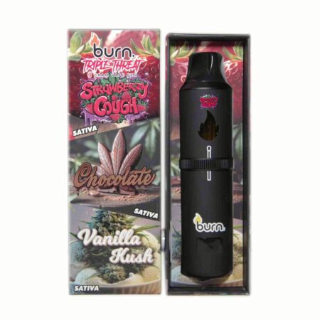 Burn Triple Threat Pen (9g) – Strawberry Cough + Chocolate + Vanilla Kush