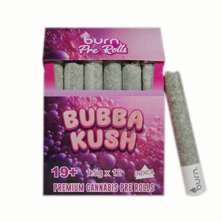 Burn Pre Roll 12 Pack – Bubba Kush