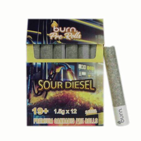 Burn Pre Roll 12 Pack – Sour Diesel