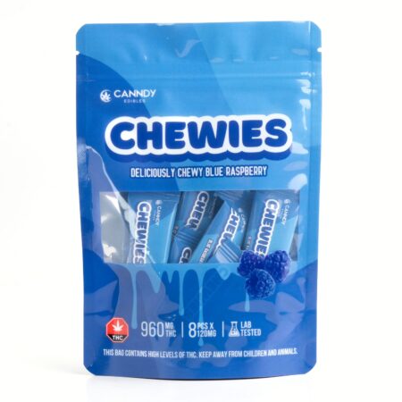 Canndy Edibles 960MG Chewies Blue Raspberry