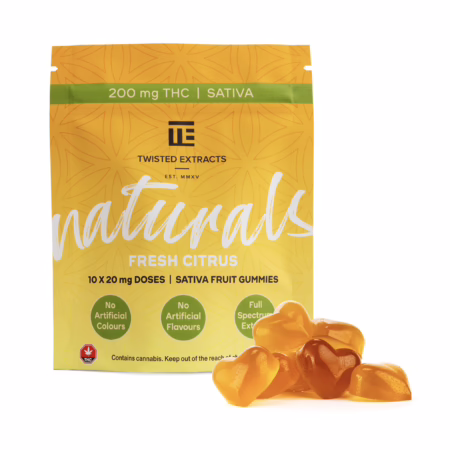 Twisted Extracts Naturals - Fresh Citrus 200mg (Sativa)
