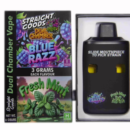 Straight Goods Dual Chamber Pen (6g) - Blue Razz + Fresh Mint