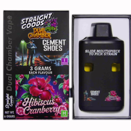 Straight Goods Dual Chamber Pen (6g) - Cement Shoes + Hibiscus Cranberry