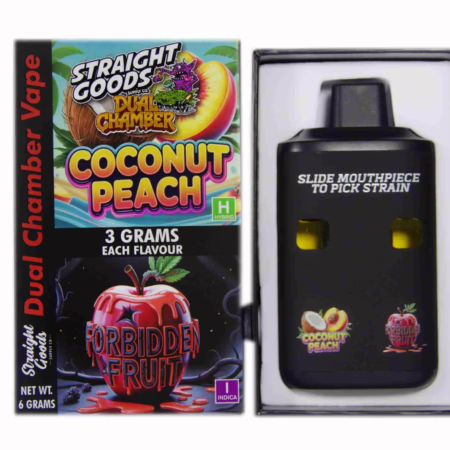 Straight Goods Dual Chamber Pen (6g) - Coconut Peach + Forbidden Fruit