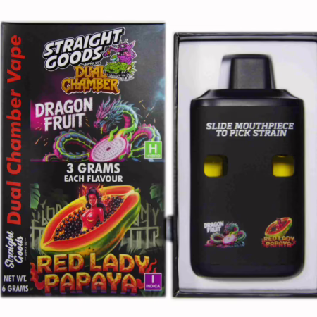 Straight Goods Dual Chamber Pen (6g) - Dragon Fruit + Red Lady Papaya