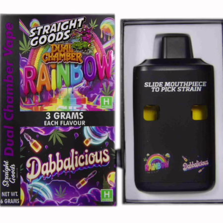 Straight Goods Dual Chamber Pen (6g) - Rainbow + Dabbalicious