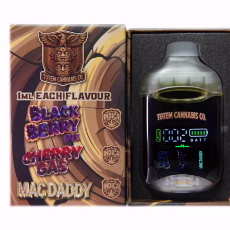 Totem Cannabis Co. Tri Chamber Vape - Blackberry Pie + Cherry Gas + Mac Daddy (3 x 1 Gram)