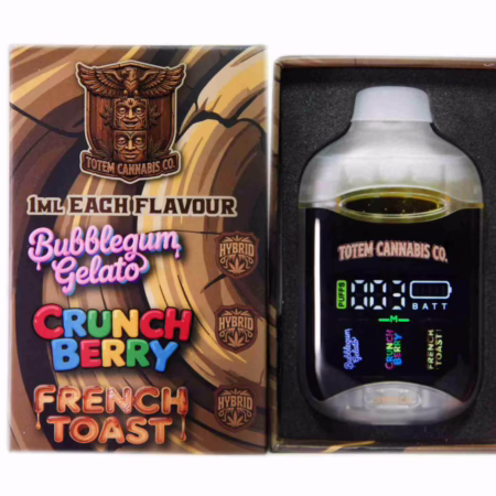 Totem Cannabis Co. Tri Chamber Vape - Bubblegum Gelato + Crunch Berry + French Toast (3 x 1 Gram)