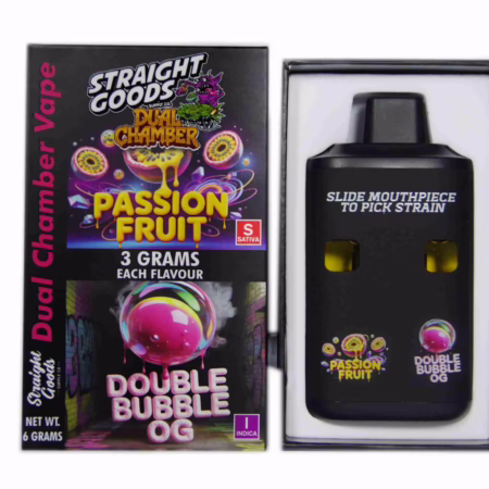 Straight Goods Dual Chamber Pen (6g) - Passion Fruit + Double Bubble OG